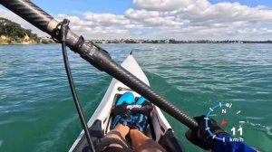 Cool homemade pocket waka ama!