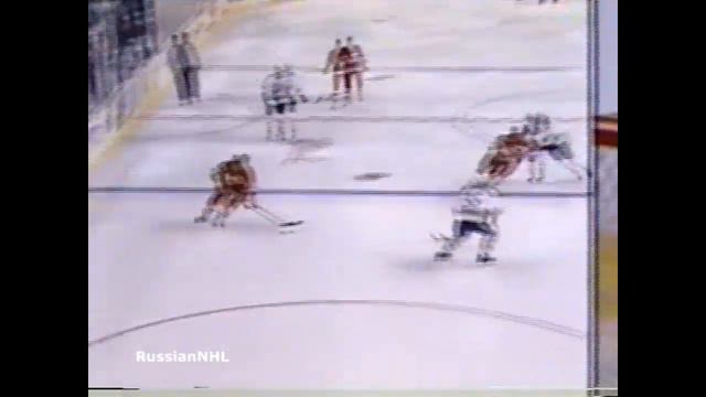Sergei Makarov scores vs Sabres with a backhander (27 jan 1991) смотреть онлайн