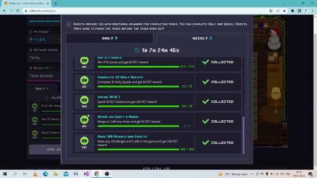 Итоги 3 недели в Rollercoin (Free-to-Play). Симулятор майнинга криптовалют. смотреть онлайн