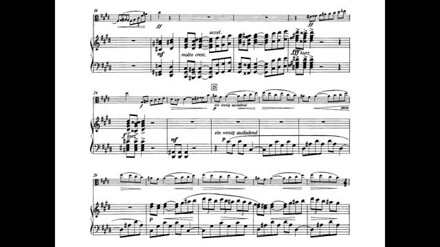 Paul Hindemith - Viola Sonata in F op. 11 No. 4 (1919)(with full score)