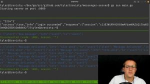 Building the backend server for a messaging app using Golang - Part 14 | Twitch stream