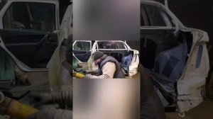 Лада Гранта, восстановление геометрии, замена задней части, покраска