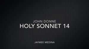 holy sonnet 14