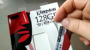 Micro SD карта Kingston Canvas select plus 128 GB