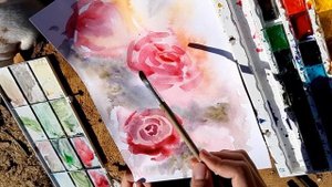 РОЗЫ| Акварель✌