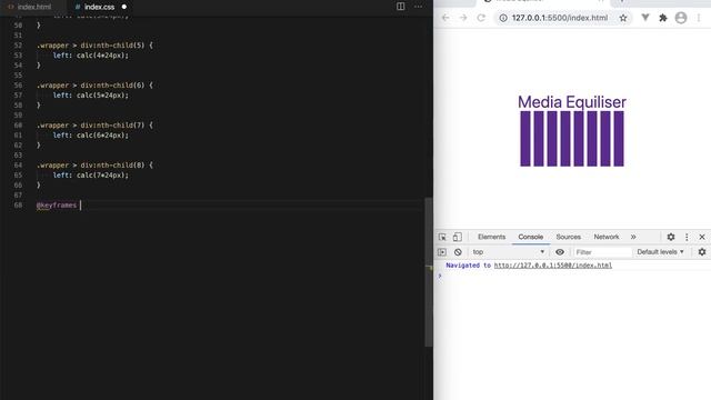 Audio Equalizer Effect | CSS | Animations | HTML | JS