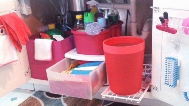 КАК ОРГАНИЗОВАТЬ ХРАНЕНИЕ ПОД РАКОВИНОЙ НА КУХНИ/2 ЧАСТЬ