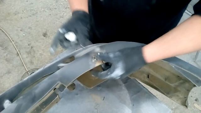 ремонт бампера клеем