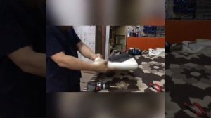 Перетяжка стула.кожзам.обивка