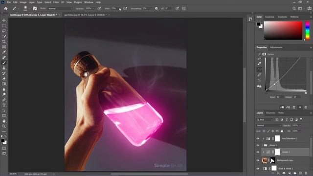 Glow Effect - Photoshop Tutorial | Glowing Magic Potion