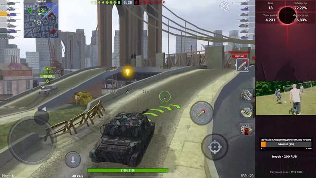 WZ-113G FT Новый топ на аккаунте + 6 к подписчиков на канале, ура? | Tanks Blitz смотреть онлайн