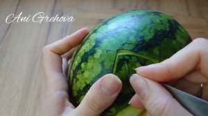 Подаем арбуз красиво! Корзинка с арбузами. Карвинг .