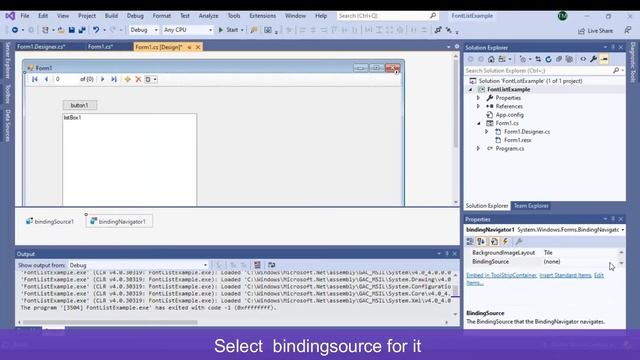 C# | Winform | Binding Navigator Tutorial