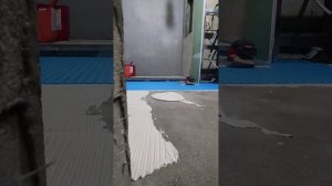 Клею мембрану под теплый пол, кабель 5мм