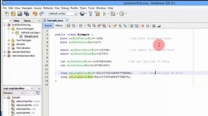 CURSO JAVA SE-11   EJERCICIO BYTE, SHORT LONG