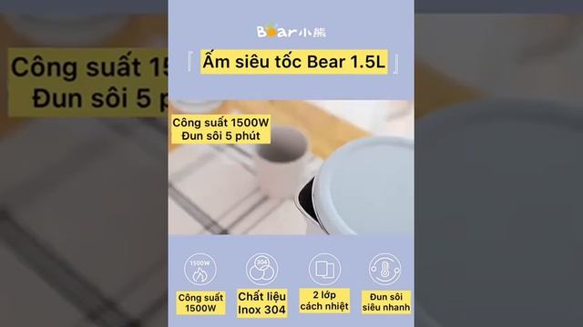 ấm siêu tốc bear