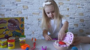 Play Doh зубастик Леня Мультик для детей