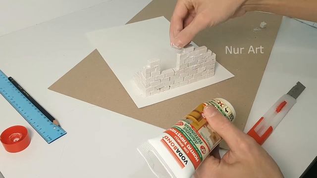 Диорама кирпичная кладка для 3D рисунка смотреть онлайн