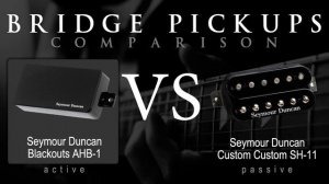 SEYMOUR DUNCAN SH11 TB11 vs BLACKOUTS - Active Passive Bridge Pickup Metal Tone Comparison / Review