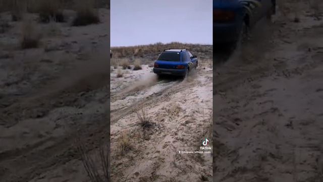 Не большой тест после большого лифта красной и не большого синей Импрезы, Subaru offroad Impreza