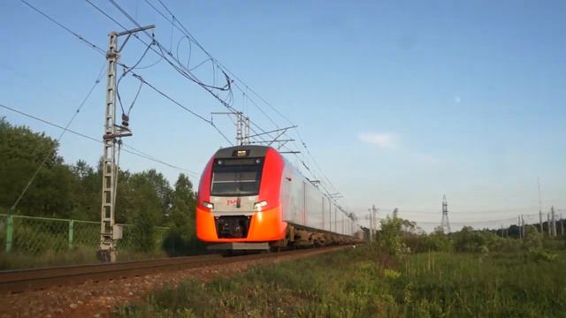 ЭС1-007 "Ласточка" Бологое - СПб (RZD) Поповка