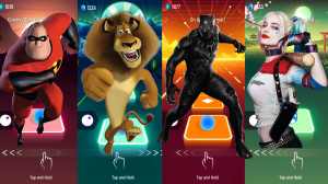 The Incredibles VS Madagascar VS Black Panther VS Suicide Squad EDM Rush Tiles Hop Coffin Dance