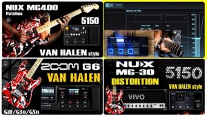 EVH Battle Boss GT1 vs Nux MG 30 vs Zoom G6 vs Nux MG 400 / Van Halen style