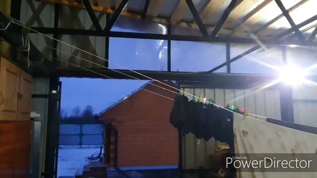 Гараж на сваях с независимым полом 6.5м. на 9м. На две машины. смотреть онлайн