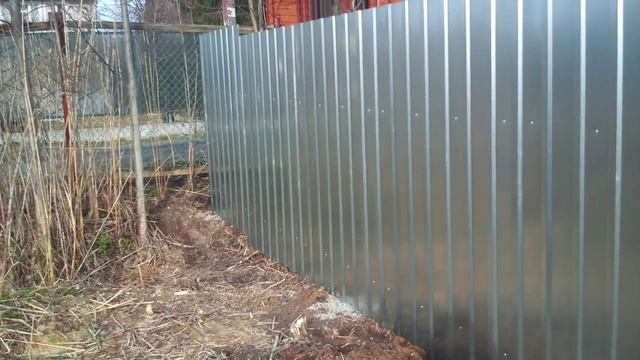 Строительство забора из оцинкованного профлиста смотреть онлайн