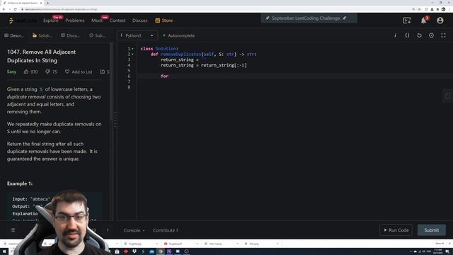 Remove all adjacent duplicates problem optimization and stack review | Leet Code Python