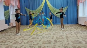 Спортивный танец с гимнастическими лентами "Фиерия"