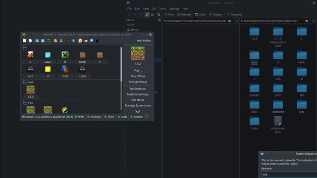 MultiMC: Instance loading on the fly when the folders change смотреть онлайн