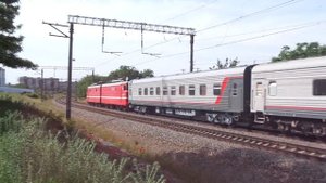 ВЛ10-1774 с поездом Москва-Севастополь + приветливая бригада на перегоне [СИМФЕРОПОЛЬ КЖД 2022 ЛЕТО