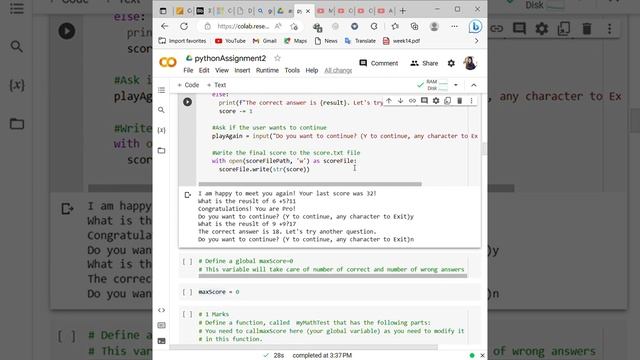 Python: Assignment 2