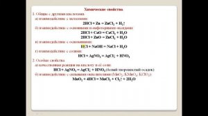 Соляная кислота и её соли.