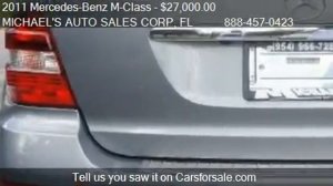 2011 Mercedes-Benz M-Class ML350 - for sale in Hollywood, FL