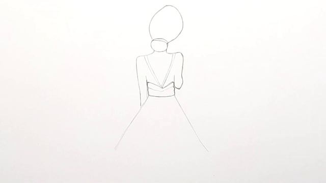 Как нарисовать Девушку в красивом платье. Рисунки для скетчбука. Скетчи для срисовки смотреть онлайн