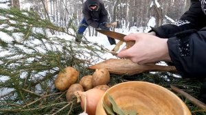 КАК ПРИГОТОВИТЬ УХУ ИЗ ЩУЧЬИХ ГОЛОВ НА КОСТРЕ В КАЗАНЕ. уха из щучьих голов на костре в лесу