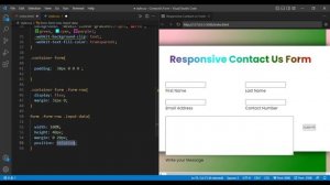 Create a Responsive Contact Us Form using HTML CSS | Multicolor Contact Us Form