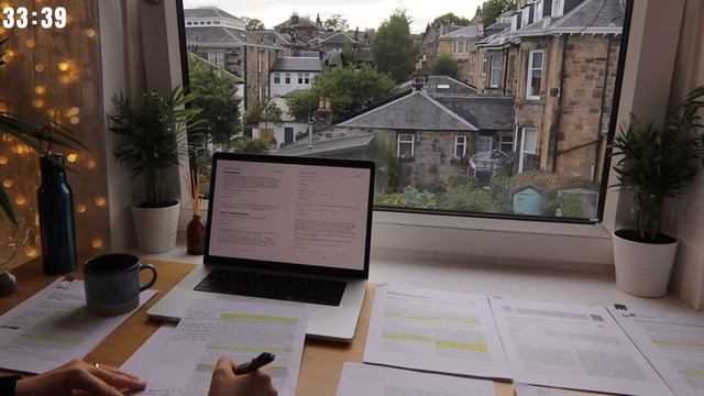 13 HOUR STUDY WITH ME | Background noise, 10-min Break, No music, Study with Merve