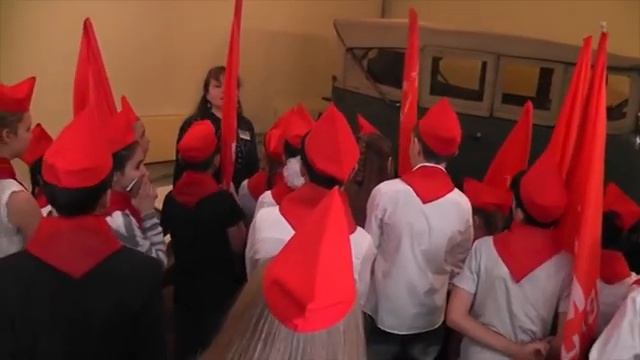 Прием в пионеры в Ленинских горках.