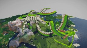 Minecraft Timelapse, Shenron Build Schematic - Dragon Ball Z