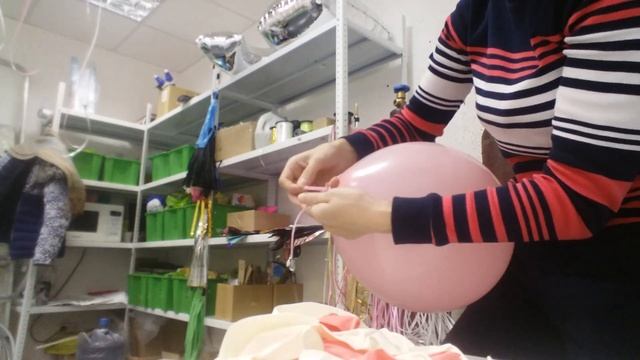 Как я завязываю гелиевые шары