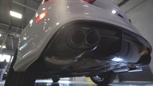 Akrapovic / Audi Sport exhaust system on 2017 Audi RS7 Performance