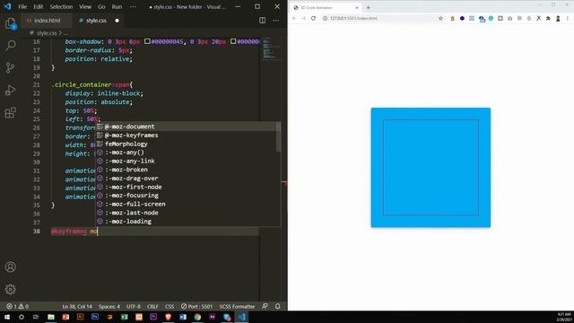 CSS 3D Circle Movement Animation Effects | With Source Code