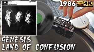 Genesis - Land Of Confusion, 1986 Vinyl, 12", 45 RPM, Single, Stereo, Vinyl video 4K, 24bit/96kHz