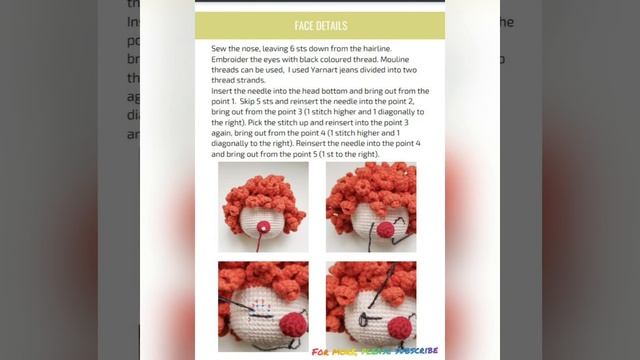 Amigurumi Clown Free Pattern