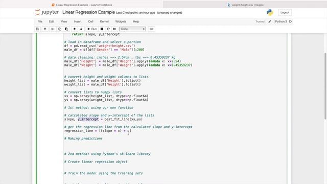 Best Fit Line in 4 Lines of Code — Linear Regression with Python and SciKit-Learn