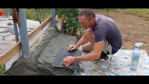 Как оформить ступеньку или как сделать дикий камень из АРТ бетона