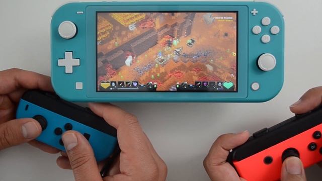 Minecraft Dungeons Joycons Local Coop Gameplay Nintendo Switch Lite смотреть онлайн